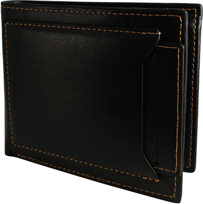 

Ammvi Creations Men Black Artificial Leather Wallet(9 Card Slots)