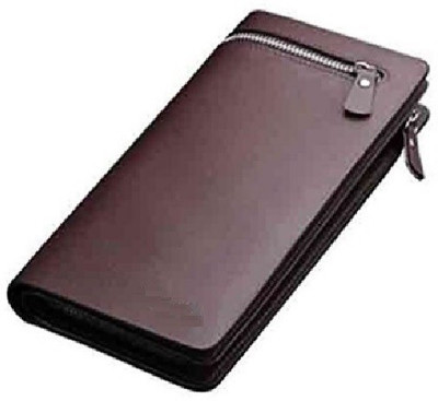 

DIME Women Casual Brown Artificial Leather Wallet(12 Card Slots)