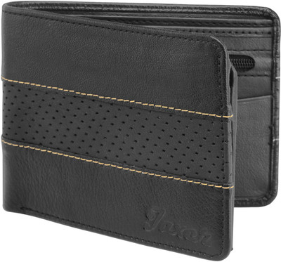 

Jaxer Men Black Genuine Leather Wallet(7 Card Slots), Jmw718