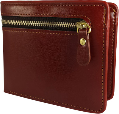 

Ammvi Creations Men Brown Artificial Leather Wallet(5 Card Slots)