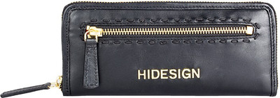 

Hidesign Women Formal Black Genuine Leather Wallet(1 Card Slot)