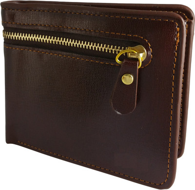 

Ammvi Creations Men Brown Artificial Leather Wallet(5 Card Slots)