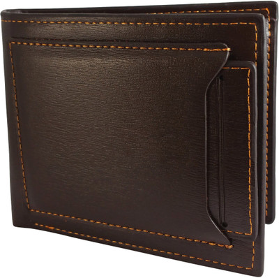 

Ammvi Creations Men Brown Artificial Leather Wallet(9 Card Slots)