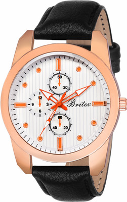 

Britex BT7036 RoseFinch Chronograph Pattern ~Leather Strap~ Analog Watch - For Men