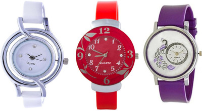 

Shree New Stylish Combo of 3 Women Watch 7855001 Watch - For Men