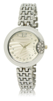 

CM Women Watch With Premium Look Silver Color Designer Studded Diamond LR_227 Watch - For Women