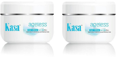 

kasa Anti Wrinkle Moisturizing Day Cream with Sun Protection SPF 20 PA++ (Pack of 2)(50 g)
