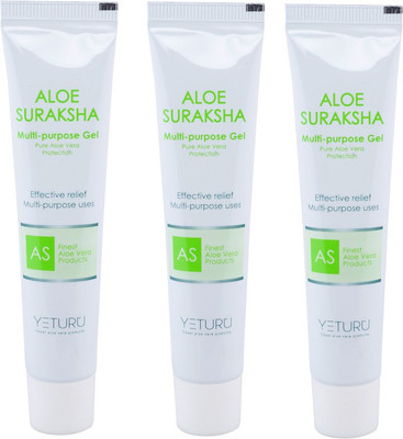 

Yeturu's Aloe Suraksha Multipurpose Gel (Aloe Vera 70%) (Pack of 3)(30 g)