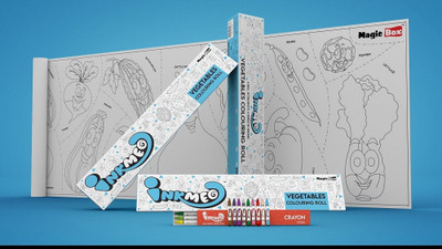 

UNTOLD Inkmeo Children Wall Coloring chart - Vegatables