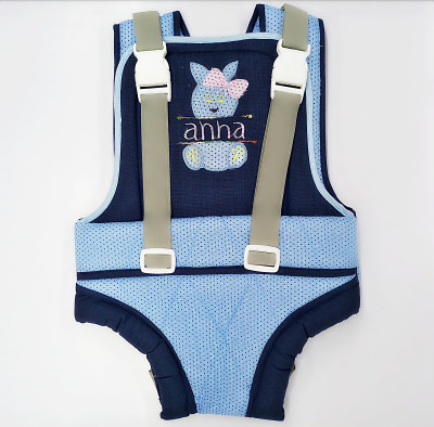 

Smilemakers Baby Carrier cotton (Dots Printed) Baby Carrier(Blue, Front carry facing out)