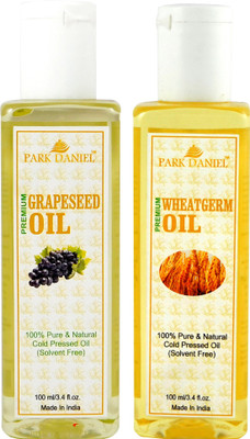 

Park Daniel Premium Grapeseed oil and Wheatgerm oil combo pack of 2 bottles of 100 ml(200 ml)(200 ml)