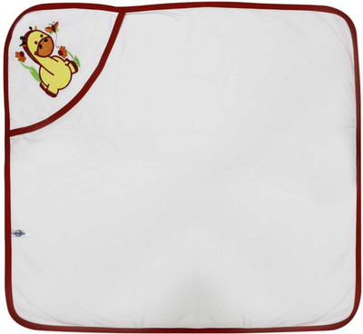 Tumble Cotton Terry 360 GSM Bath Towel(Red, White)