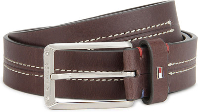 

Tommy Hilfiger Men Casual Brown Genuine Leather Belt, Choco brown
