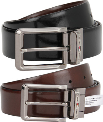 

Tommy Hilfiger Men Formal Black, Brown Genuine Leather Reversible Belt