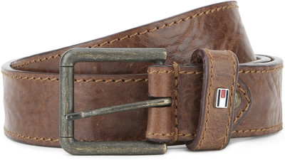 

Tommy Hilfiger Men Casual Brown Genuine Leather Belt, Choco brown