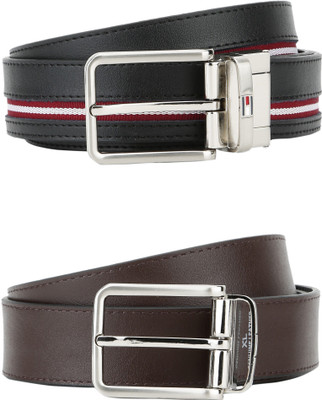 

Tommy Hilfiger Men Casual Black, Brown Genuine Leather Reversible Belt