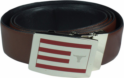 

Bulchee Men Formal, Casual Tan Genuine Leather Reversible Belt