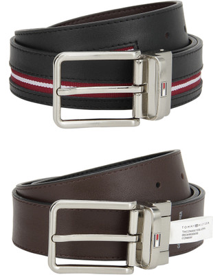 

Tommy Hilfiger Men Casual Black, Brown Genuine Leather Reversible Belt