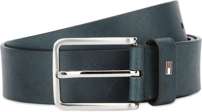 

Tommy Hilfiger Men Formal Blue Genuine Leather Belt, Navy