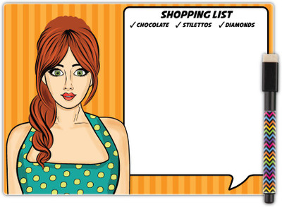 Nourish WB-8 White board(12 inch x 8 inch)