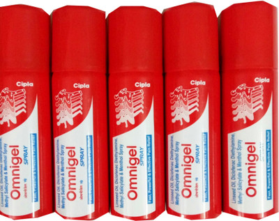 

Cipla OMNIGEL SPRAY 50 ML/35 GM (PACK OF 5) Spray(35 g)