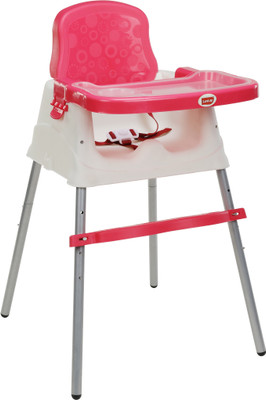

LuvLap 4 in 1 Convertible High Chair Cum Booster Seat(Red)