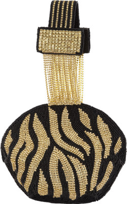 

RICHLYNN Party Black, Gold Clutch