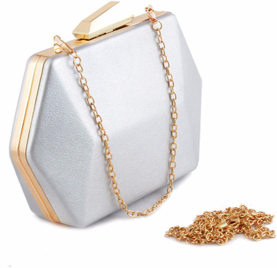 

Urbantra Party Silver Clutch