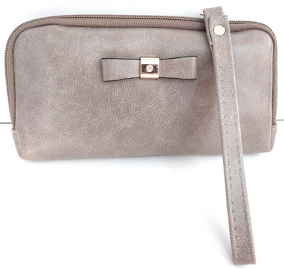 

PRIYANKA COLLECTIONS Casual Grey Clutch