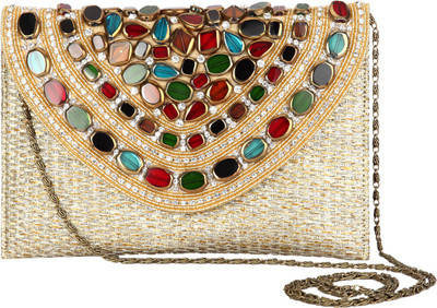 

RICHLYNN Party Beige Clutch