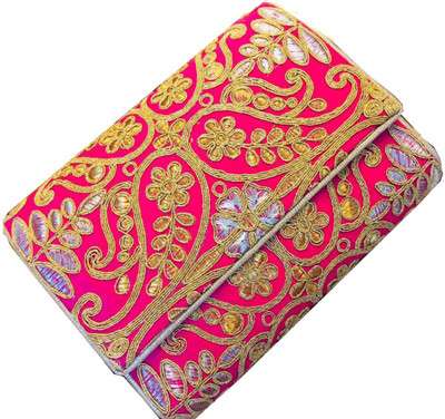 

Craftbazaar Party Pink Clutch
