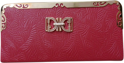 

Haryana Craft Casual Orange Clutch