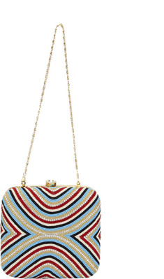 

RICHLYNN Party Brown Clutch