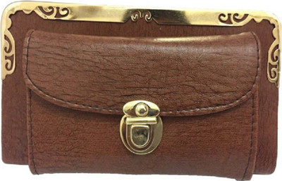 

ratan's Casual Brown Clutch