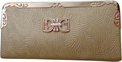 Haryana Craft Casual Gold Clutch
