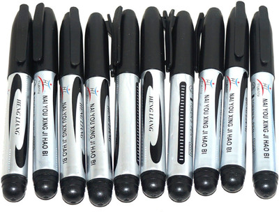 

Muren Permanent Marker Pen Round Shaped Color Pencils(Set of 1, Black)