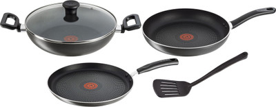 

TEFAL Delicia Cookware Set(Aluminium, 3 - Piece), Black;grey