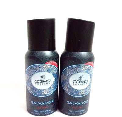 

Cosmo SALVADOR Perfume Body Spray - For Men & Women(240 ml, Pack of 2)