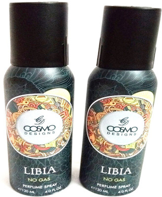 

Cosmo LIBIA Perfume Body Spray - For Men & Women(240 ml, Pack of 2)