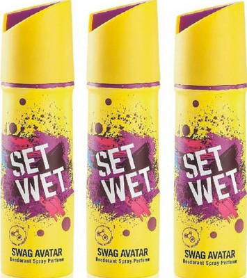 

Set Wet SWAG AVATAR Body Spray - For Men(75 ml, Pack of 3)