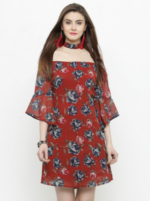 Sera Women A-line Red Dress Sera Women A-line Red Dress