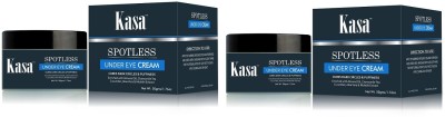 

Kasa Under Eye Cream [ with Almond, Chamomile Tea, Aloevera, Cucumber, Mulethi extracts] for Dark Circles & Puffiness 50 gms Pack of 2(50 g)