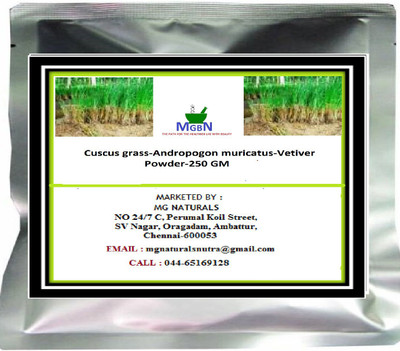 

MGBN CUSCUS GRASS-ANDROPOGON MURICATUS-VETIVER POWDER 250 GM(250 g)