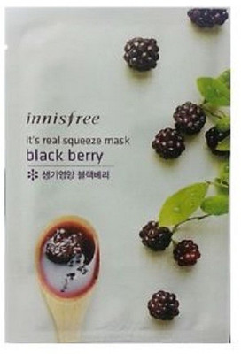 

Innisfree IT'S REAL SQUEEZE MASK PACK - BLACK BERRY NUTRITION(1 Sheet)(20 ml)