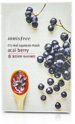 

Innisfree IT'S REAL SQUEEZE MASK PACK - ACAI BERRY FIRMING & SMOOTH(1 Sheet)(20 ml)