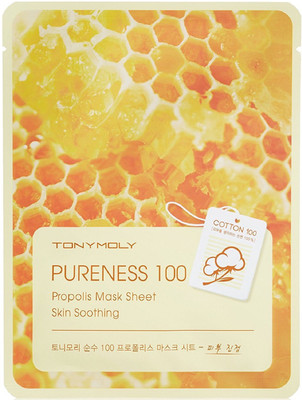 

Tonymoly Pureness 100 Propolis Mask Sheet Skin Soothing Face Shaping Mask
