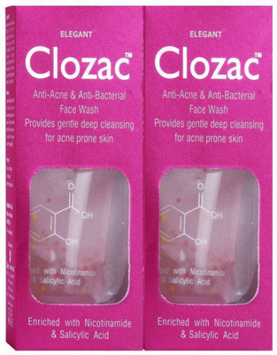 

Elegant Clozac Anti Acne & Anti Bacterial Face Wash(60 ml)