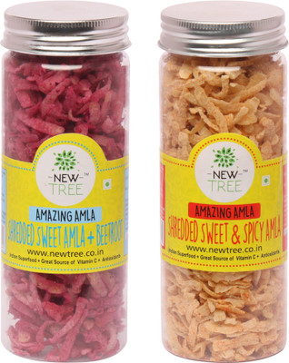 

New Tree Sweet Amla & Beetroot And Shredded Sweet & Spicy Amla ( W. Combo: 250gm ) Combo(New Tree Sweet Amla & Beetroot : 125gm - New Tree Shredded Sweet & Spicy Amla 125gm)