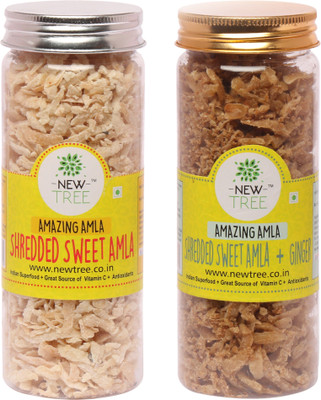 

New Tree Shredded Sweet Amla And Sweet Amla & Ginger ( W. Combo: 250gm ) Combo(New Tree Shredded Sweet Amla : 125gm -Sweet Amla & Ginger : 125gm)