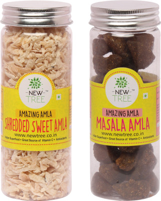 

New Tree Masala Amla And Shredded Sweet Amla ( W. Combo: 300gm ) Combo(New Tree Masala Amla : 175gm - Shredded Sweet Amla : 125gm)